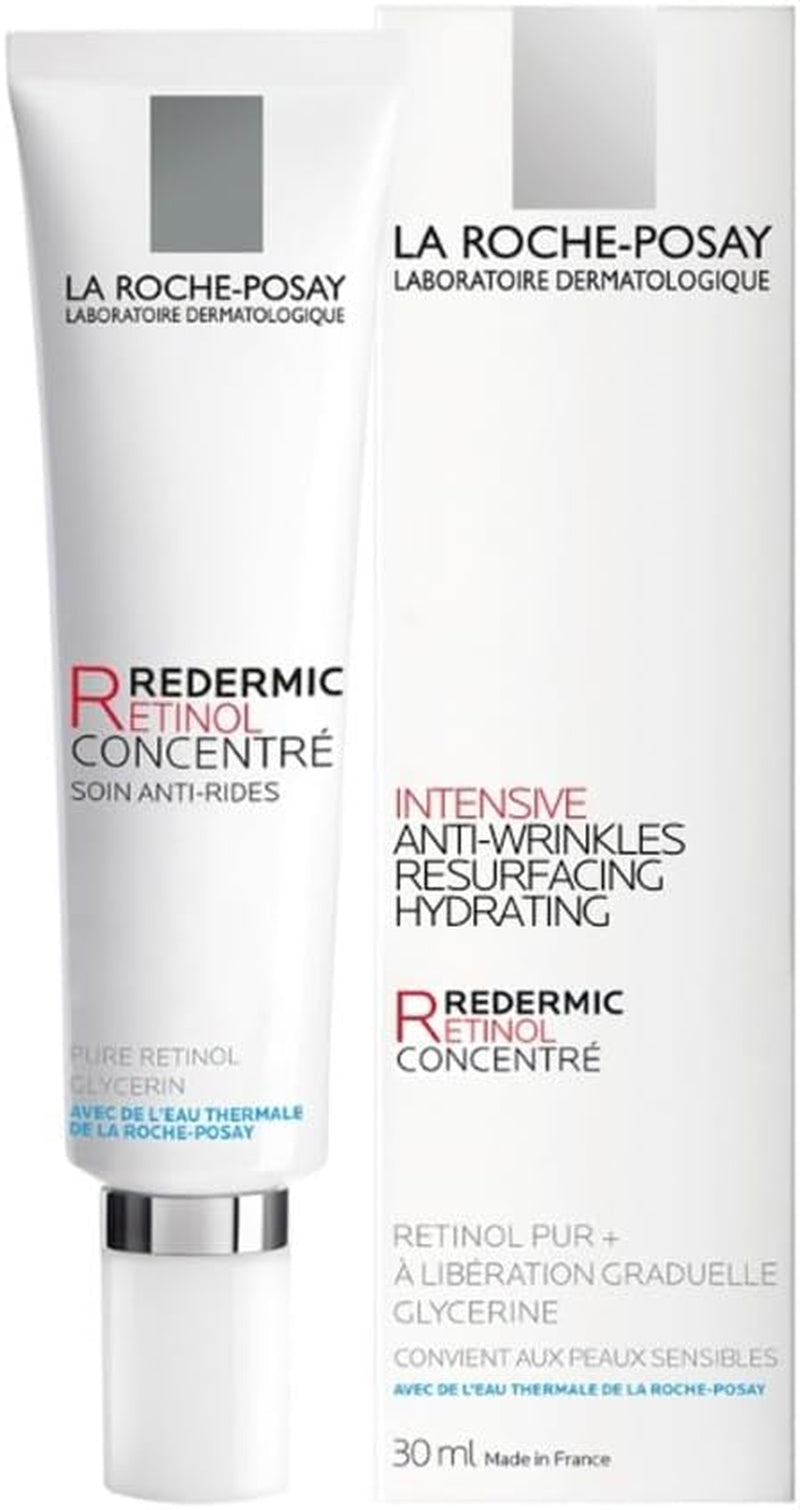 La Roche-Posay Redermic Retil Anti-Ageing Moisturiser 30Ml - Night Face Cream with Retil for Wrinkles, Smooths Skin Tone, Sensitive Skin Formula, Firming Action