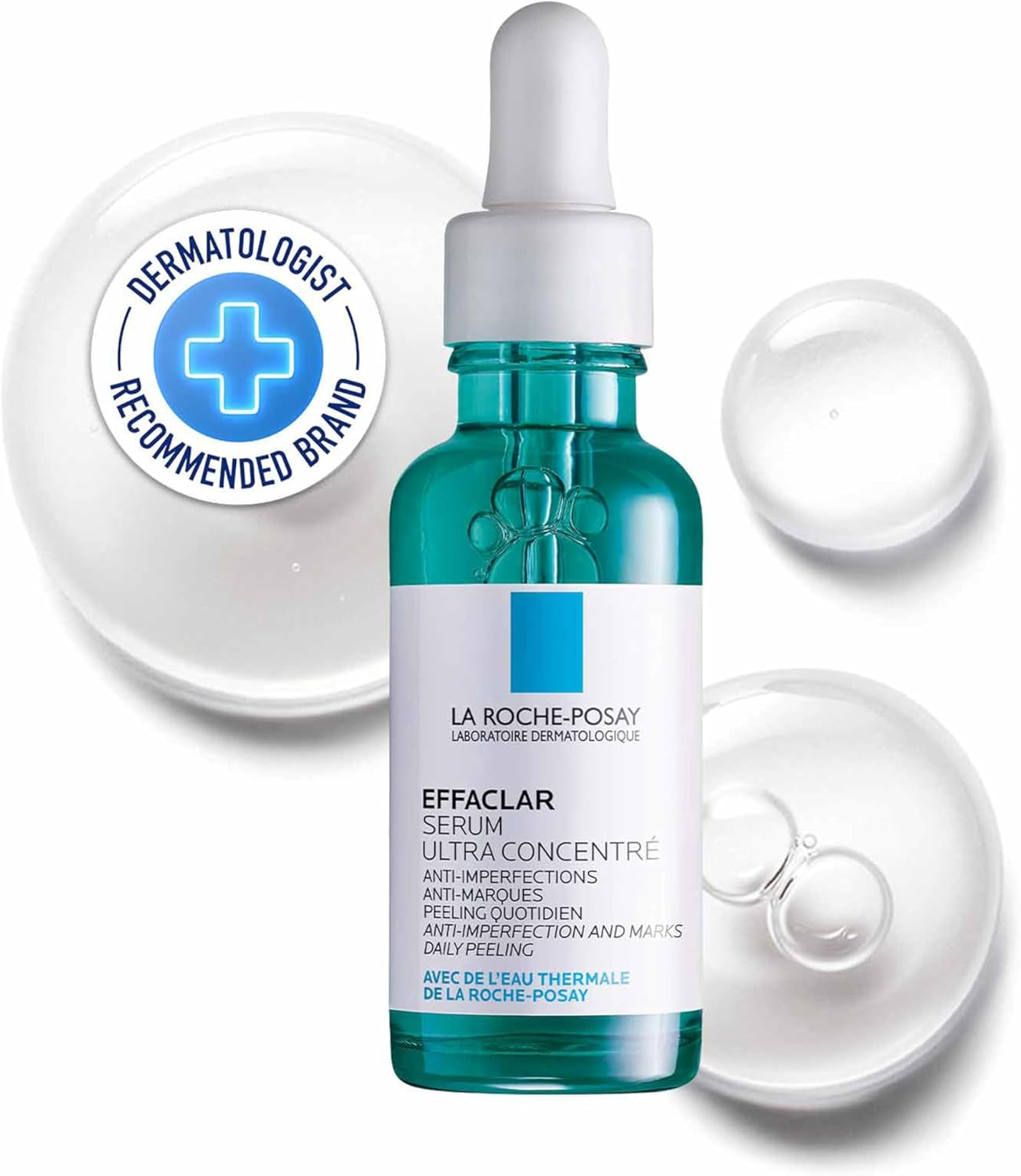 La Roche-Posay Effaclar Ultra Concentrated Serum 30Ml - Anti-Imperfections and Marks Face Serum for Acne-Prone Skin, Salicylic Acid & Niacinamide