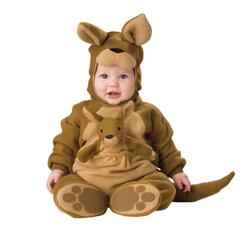 Unisex Kangaroo Dog Fancy Dress Infant Dragon Shark Lobster Bunny Poodle Dog Animal Onesie Cute Pink Monster Baby Costume