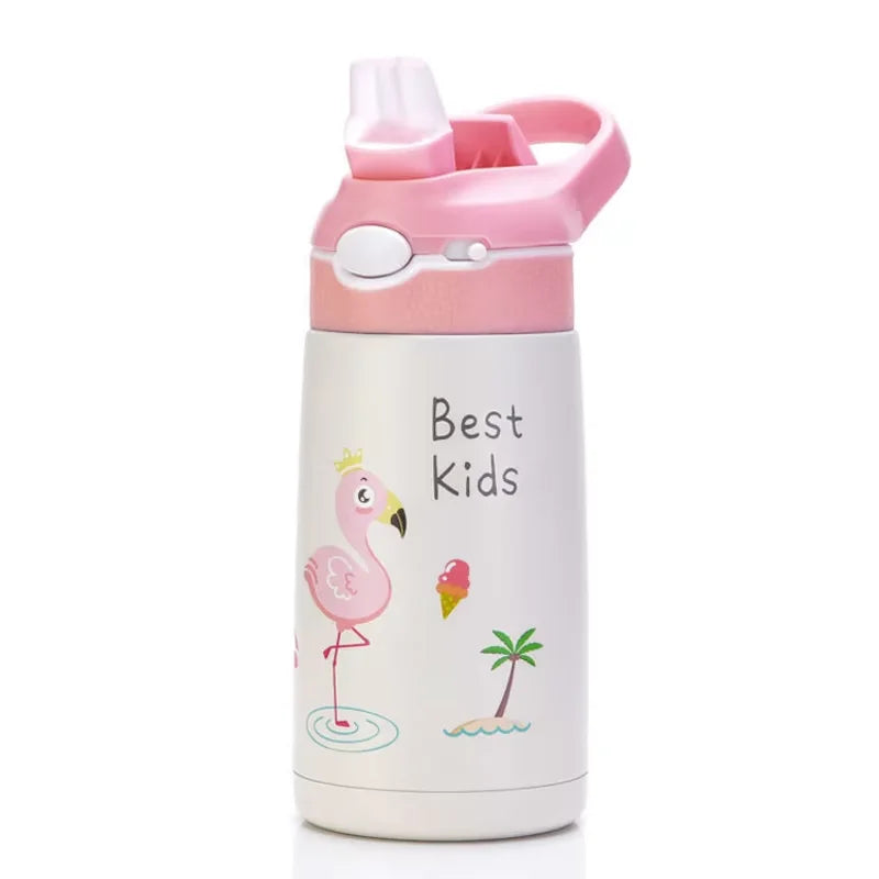400ML Children Thermal Bottle Unicorn Water Bottle Keep Cold Water Bottle Portable Travel School Water Bottle for Kids Free BPA