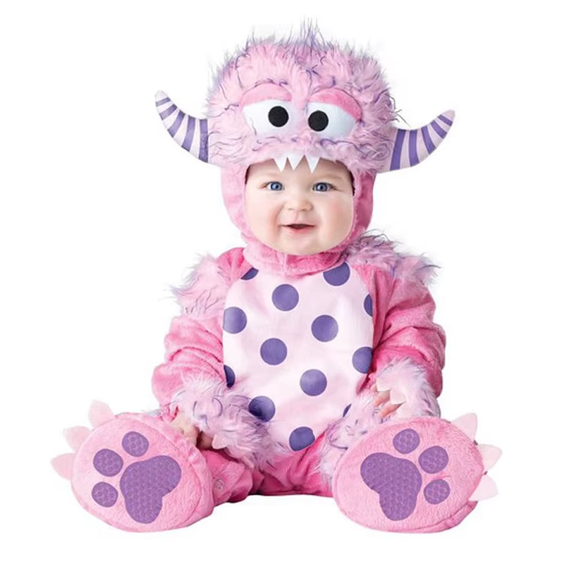 Unisex Kangaroo Dog Fancy Dress Infant Dragon Shark Lobster Bunny Poodle Dog Animal Onesie Cute Pink Monster Baby Costume