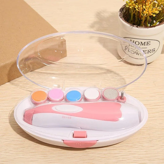 Electric Baby Nail Trimmer Infant Newborn Safe Grinder Clipper Tools Set